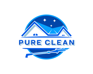 Pressure Wash Cleaning Maintenance logo design