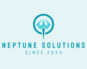 Neptune - Greek Trident Deity logo design