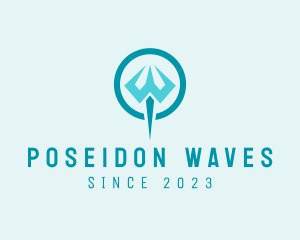 Poseidon - Greek Trident Deity logo design