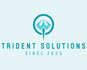 Trident - Greek Trident Deity logo design