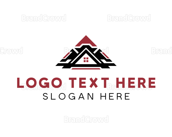 Roofing Home Property Logo