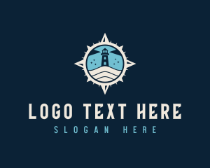 Tourism - Compass Lighthouse Dock logo design
