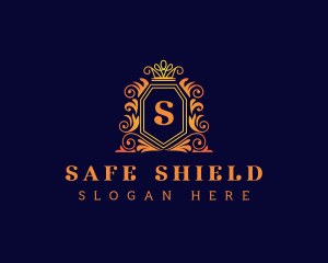 Royalty Crown Shield logo design