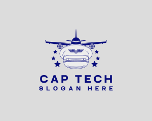 Cap - Pilot Cap Aviation logo design