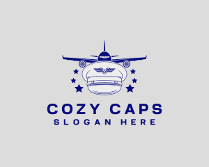 Pilot Cap Aviation logo design