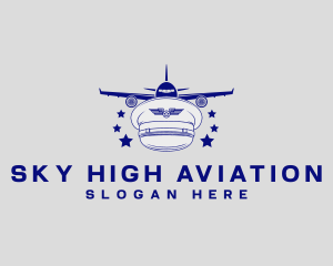 Aviation - Pilot Cap Aviation logo design