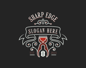 Blade - Razor Blade Barbershop logo design