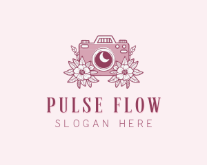 Photography Camera Flower Logo