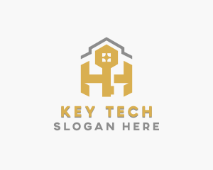 Real Estate Property Key logo design