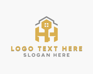 Architect - Real Estate Property Key logo design