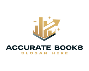 Bookkeeper - Financing Investment Graph logo design