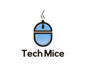 Online Food Computer Mouse logo design