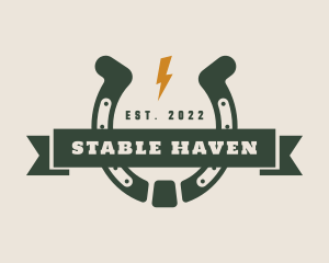 Cowboy Ranch Horseshoe logo design