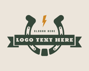 Cowboy Ranch Horseshoe Logo