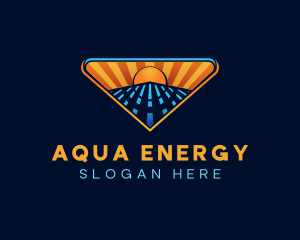 Solar Power Energy logo design