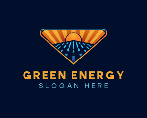 Solar Power Energy logo design