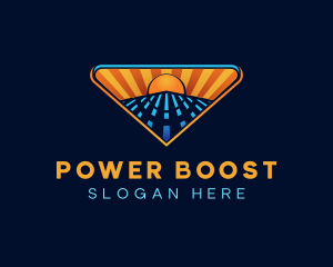 Solar Power Energy logo design