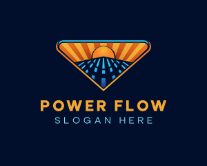 Solar Power Energy logo design