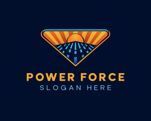 Solar Power Energy logo design