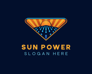 Solar Power Energy logo design