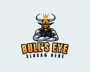 Bull King Gas Mask logo design