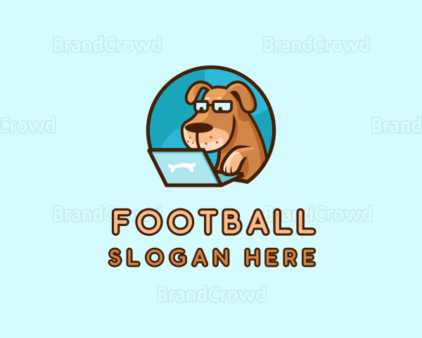 Dog Pet Laptop Logo