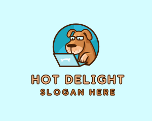 Dog Pet Laptop logo design