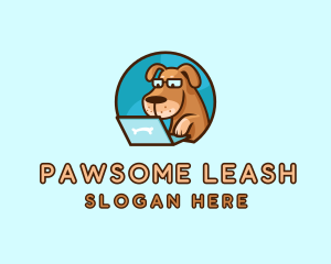 Dog Pet Laptop logo design