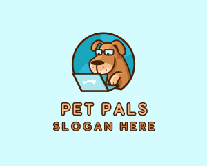 Dog Pet Laptop logo design