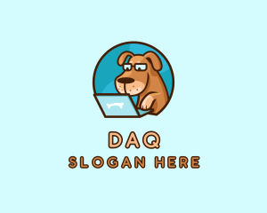 Mascot - Dog Pet Laptop logo design