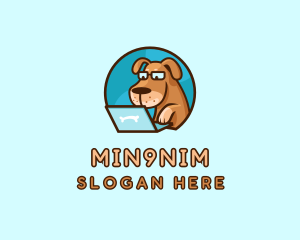 Dog Pet Laptop logo design