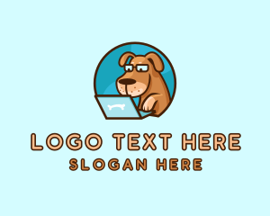 Dog Pet Laptop Logo