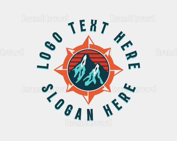 Mountain Exploration Adventure Logo