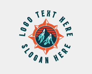 Explore - Mountain Exploration Adventure logo design