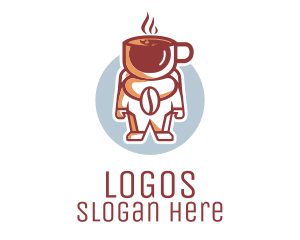 Teahouse - Coffee Astronaut Cafe logo design