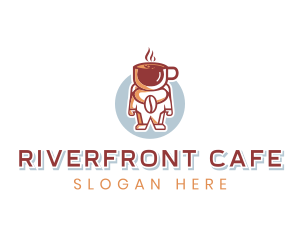 Coffee Astronaut Cafe logo design