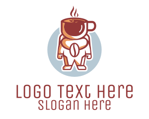 Internet Cafe - Coffee Astronaut Cafe logo design