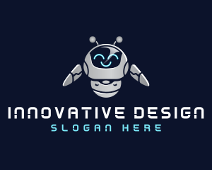 Mechanical Engineering Robot logo design