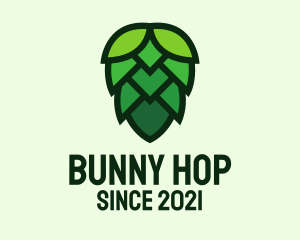 Beer Hops Flower  logo design