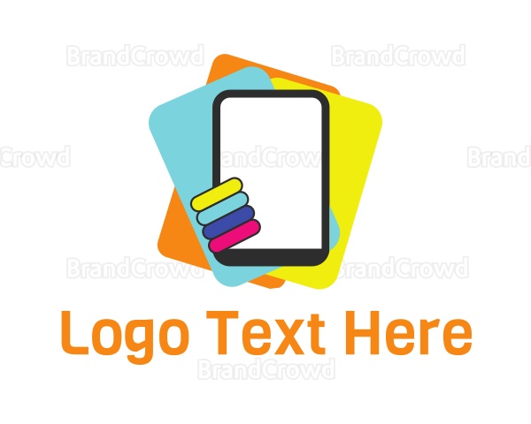 Colorful Tablet Organizer Logo