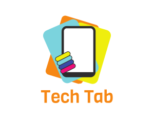 Tablet - Colorful Tablet Organizer logo design