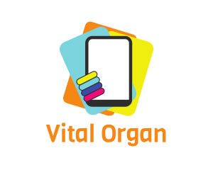 Colorful Tablet Organizer logo design