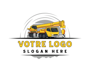 Mining Crane Construction logo design