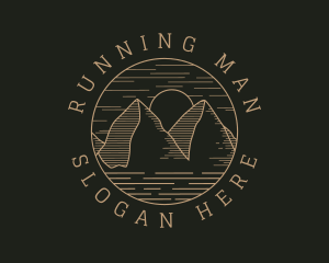 Hills - Hipster Mountain Hiking logo design