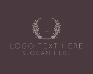 Delicate Flower Wedding Planner Logo