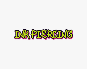 Piercing - Street Tattoo Graffiti logo design