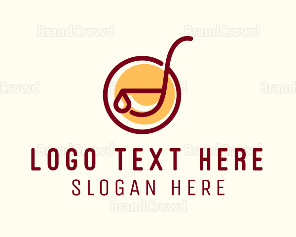 Soup Ladle Cooking Logo