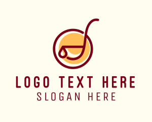 Home Cooking - Soup Ladle Cooking logo design