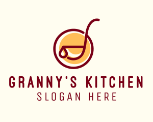 Soup Ladle Cooking  logo design