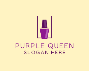 Purple Nail Polish logo design